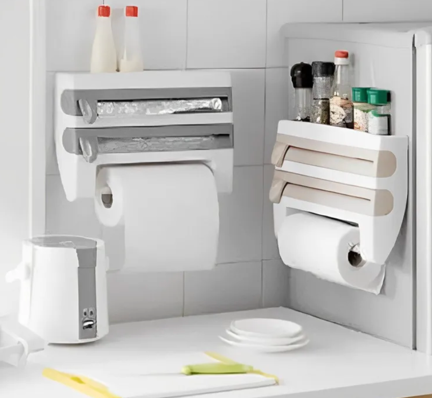 Organizador PORTA ROLLOS Triple para Cocina