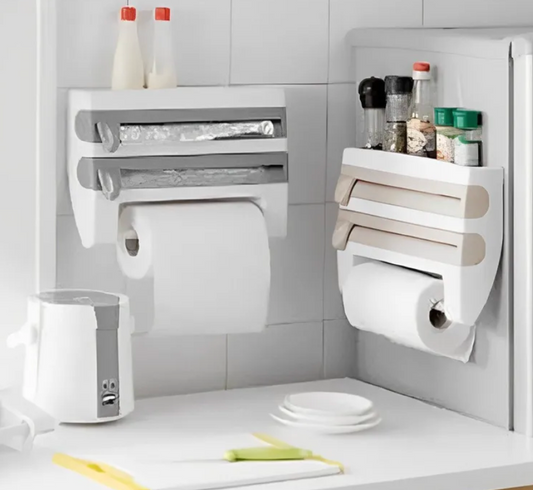 Organizador PORTA ROLLOS Triple para Cocina